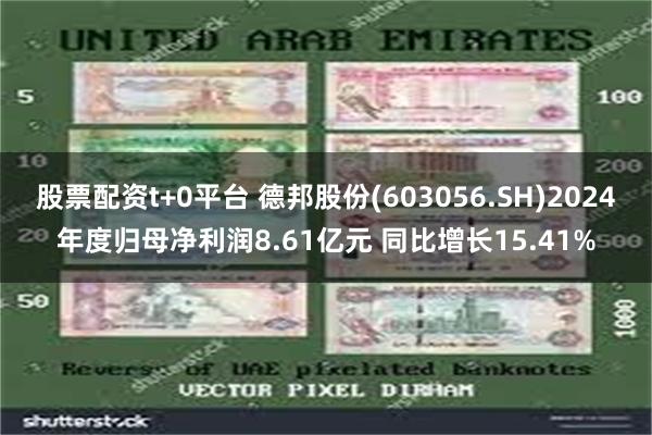 股票配资t+0平台 德邦股份(603056.SH)2024年度归母净利润8.61亿元 同比增长15.41%